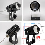 projecteur led moderne noir ip66 12w 9w 5w rgb éclairage extérieur hydrofuge