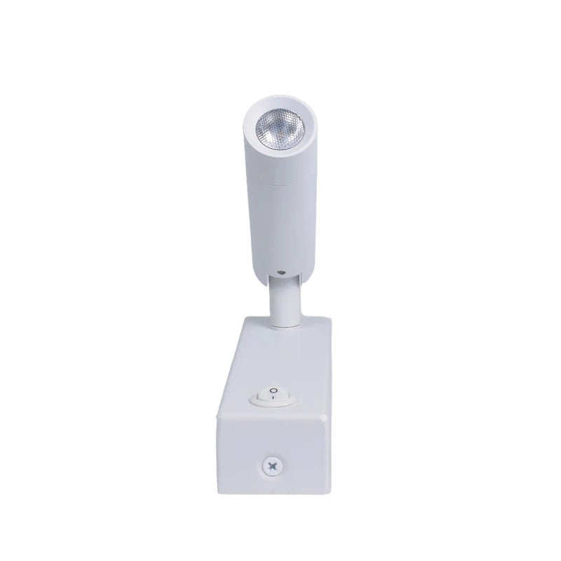 lampe murale moderne led fixée mur blanc noir éclairage chambre coucher aluminium