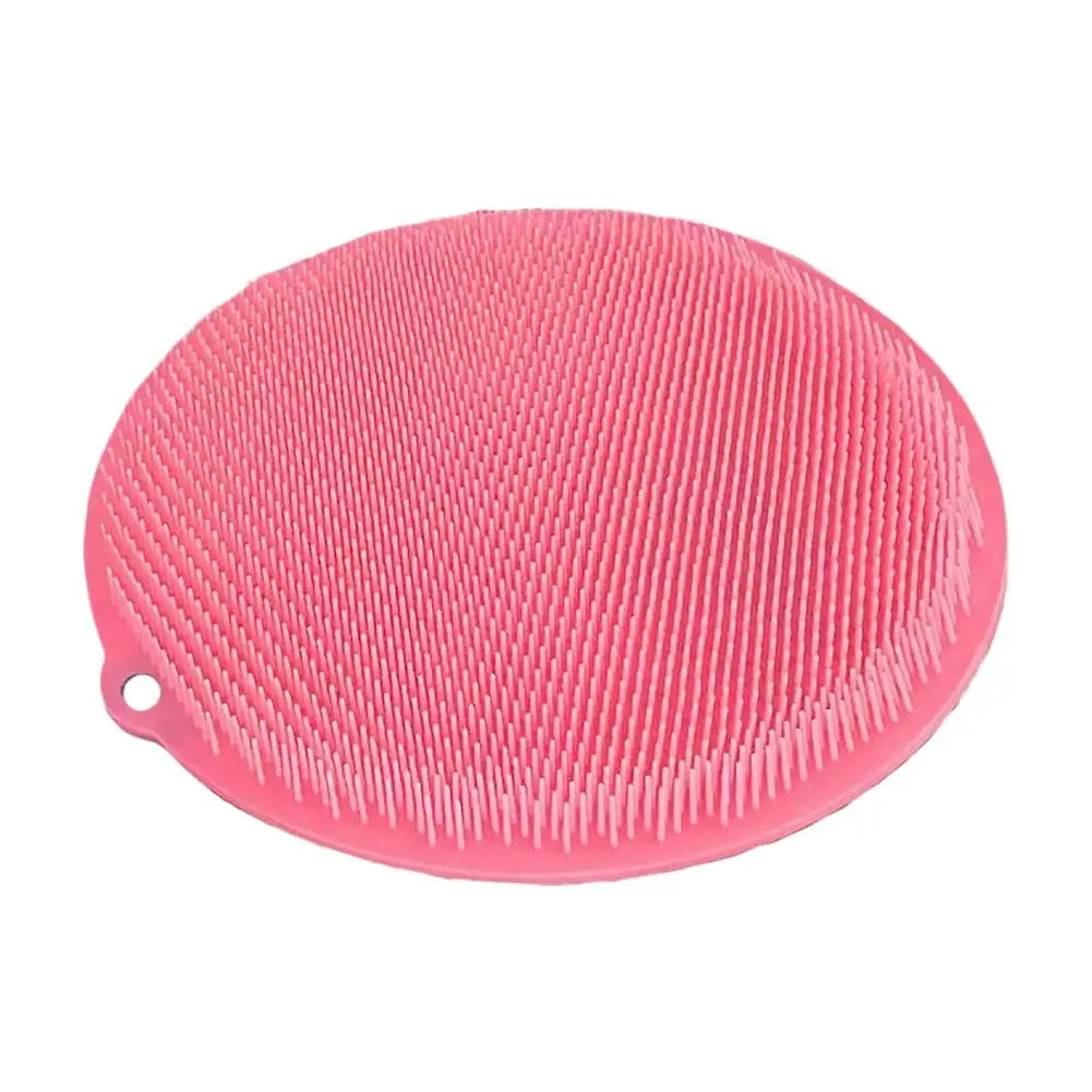 tapis bain nettoyage pieds rose vert violet bleu pointes ergonomique adhésif 26cmx26cm