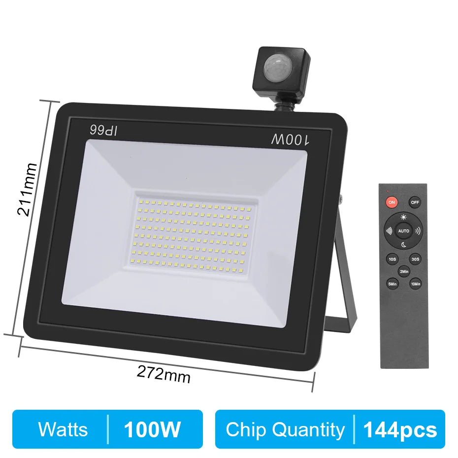 projecteur led moderne 220v 10w 20w 30w 50w 100w étanche noir remote control