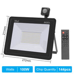 projecteur led moderne 220v 10w 20w 30w 50w 100w étanche noir remote control