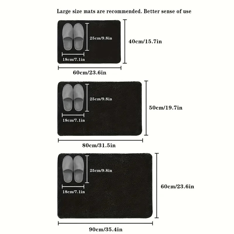 tapis bain gris clair anti dérapant moderne froissé absorbant rapide adhésif salon entrée
