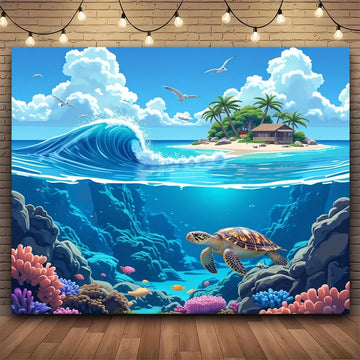toile d'art paysage marin corail poisson récif océan décoration murale salon chambre maison