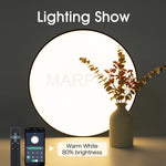 Plafonnier LED design moderne noir pour chambre