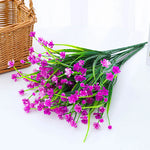 bouquet artificiel violet orange jaune blanc moderne minimaliste intérieur mariage anniversaire baby shower