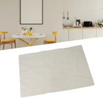 tapis anti dérapant feutre alvéolaire texture blanc crème motif floral
