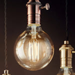 ampoule led filament édison transparente dorée vintage 360° e27 220v 4w 6w 8w 2700k