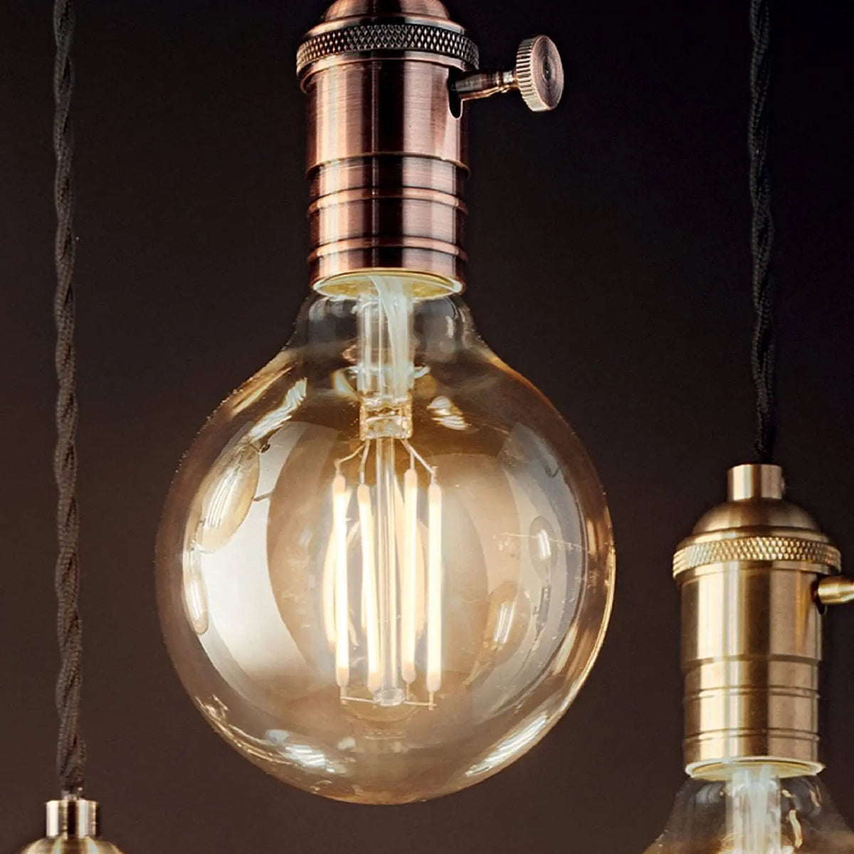 ampoule led filament édison transparente dorée vintage 360° e27 220v 4w 6w 8w 2700k