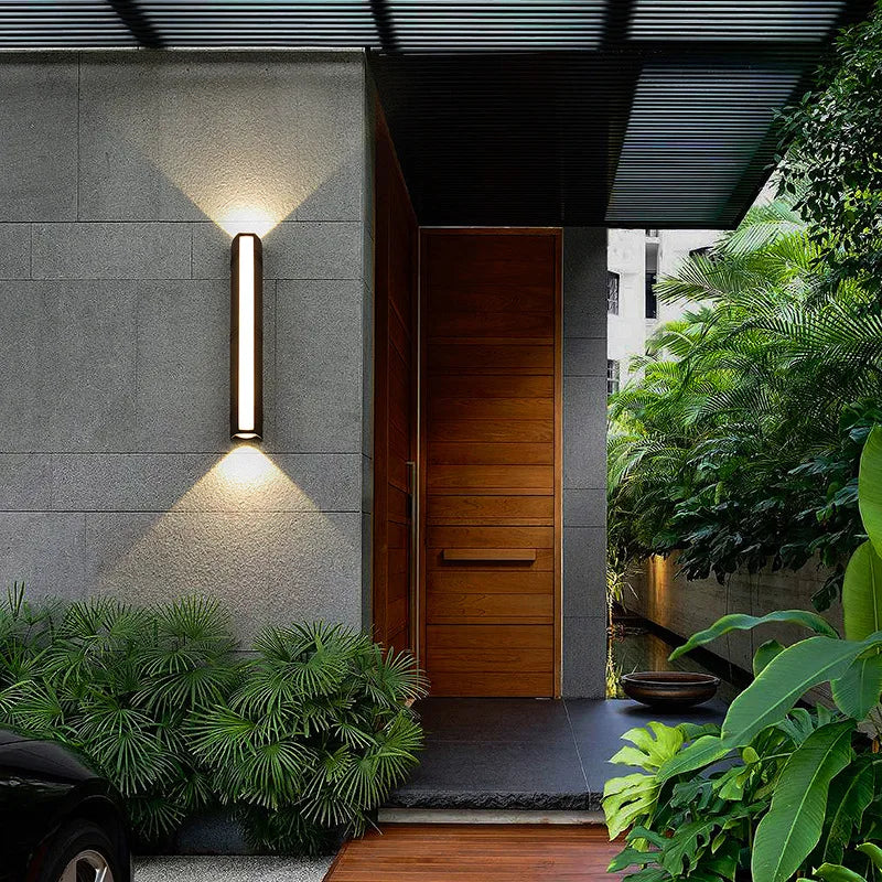 Eclairage led mural moderne or métallisé ip65 12w 18w 24w 36w contemporain minimaliste