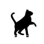 statue silhouette chat noir minimaliste jardin art décor