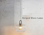 lampe suspendue transparente dorée rayures horizontales moderne filament câble électrique 90v 260v 249lm 2000lm