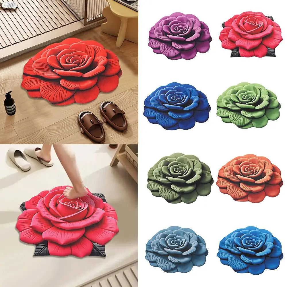 tapis rouge bleu vert violet rose imprimée moderne antidérapant polyester vinyle 40x40cm 60x60cm chambre