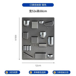 panneau rangement mural moderne beige clair 15 compartiments vis fixation boîtes outils chambre