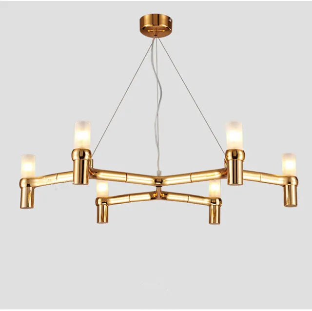 suspension lumineuse moderne or argent blanc 6l led câble réglable minimaliste chambre salon