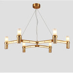 suspension lumineuse moderne or argent blanc 6l led câble réglable minimaliste chambre salon