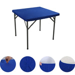 couvre table carré élastique noir rouge vert bleu rose violet blanc uni moderne festif