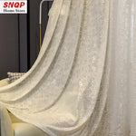 rideau blanc fleurs transparent classique fenêtre française polyester brodé