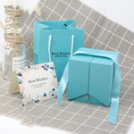boîte cadeau rose classique boîte bijoux sac inclusion bouquet fleurs artificielles collierintérieur