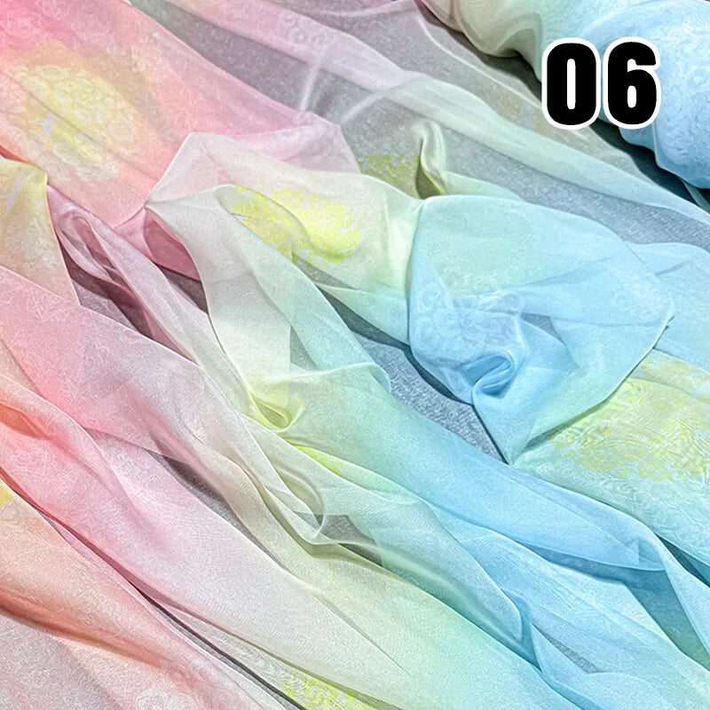 tissu polyester acrylique fleurs motifs floraux classique chinois haute absorption bricolage decoration 50x150cm aramide