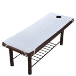 coussin massage bleu marine coton quadrillé adhésif confortable salon spa 180x60cm 185x70cm 190x70cm 190x80cm