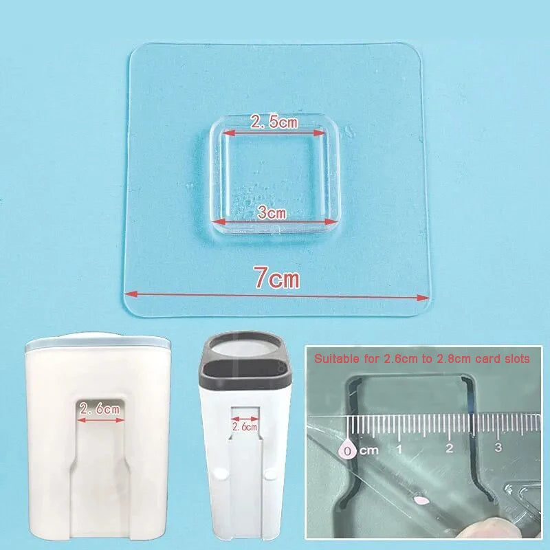 support fixation carte adhésif transparent moderne 7cm 7cm 10pcs fonctionnel