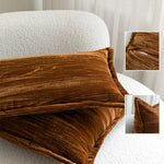 coussins marron rayures contemporains canapé chaise décoration maison 45x45cm 30x50cm remplis polyester