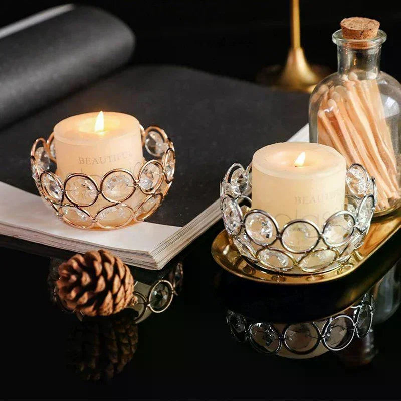 bougies decoratives blanc doré argenté relief classique support inclusion opacité