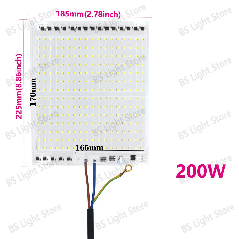 Panneau led blanc 100w 150w 200w lumiere ac220v cables couleur modernes
