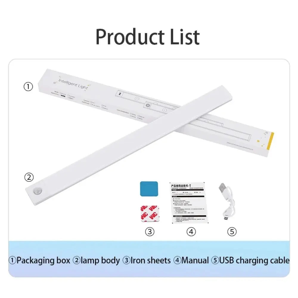 lampe led rechargeable adhésive 5v blanc moderne 10cm 20cm 30cm 40cm 50cm