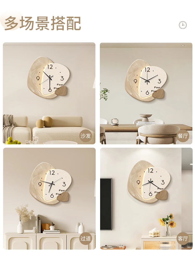Horloge murale de 40x40 cm vue de face