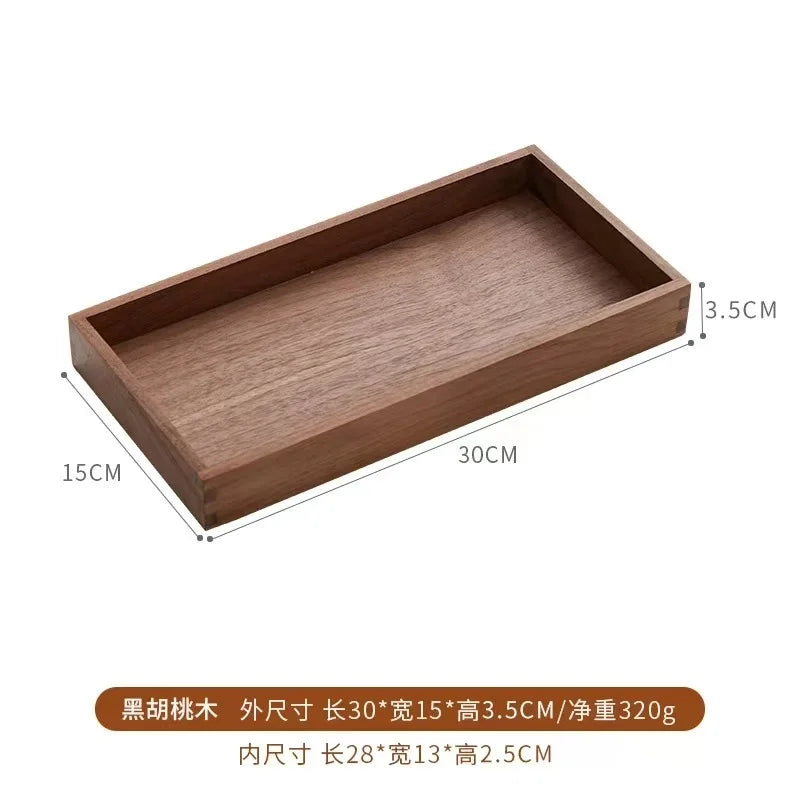 boîtes rangement bois moderne plateau thé tasses théière bijoux minimaliste
