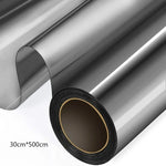 film fenêtre adhésif noir argent moderne protection solaire isolation thermique