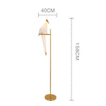 lampe poser or blanc origami moderne interrupteur tactile 10w led 249 2000lm