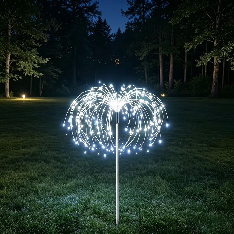lumière solaire étoiles blanches extérieures moderne fixations piquets jardin décoration vacances led ip65