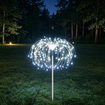 lumière solaire étoiles blanches extérieures moderne fixations piquets jardin décoration vacances led ip65