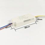 pilote led blanc 120v 240v 2canaux dc130 200v 40 60w ac165 265v 240ma