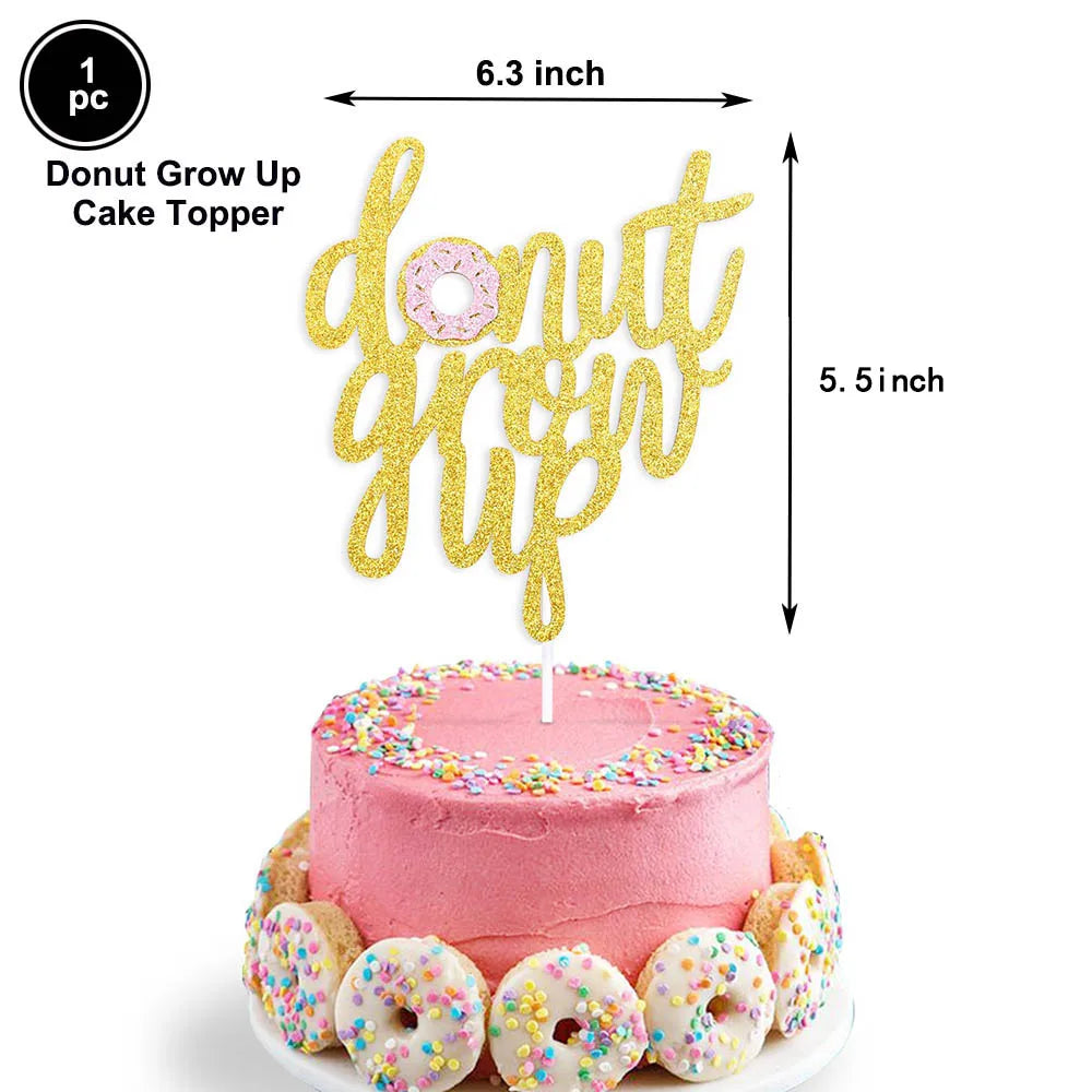 accessoires fête enfant anniversaire donuts colorés adhésifs rose blanc vert serviettes assiettes festives