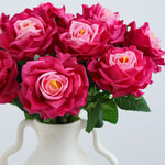 décoration intérieure bouquet roses artificielles modernes élégantes mariage anniversaire fêtes