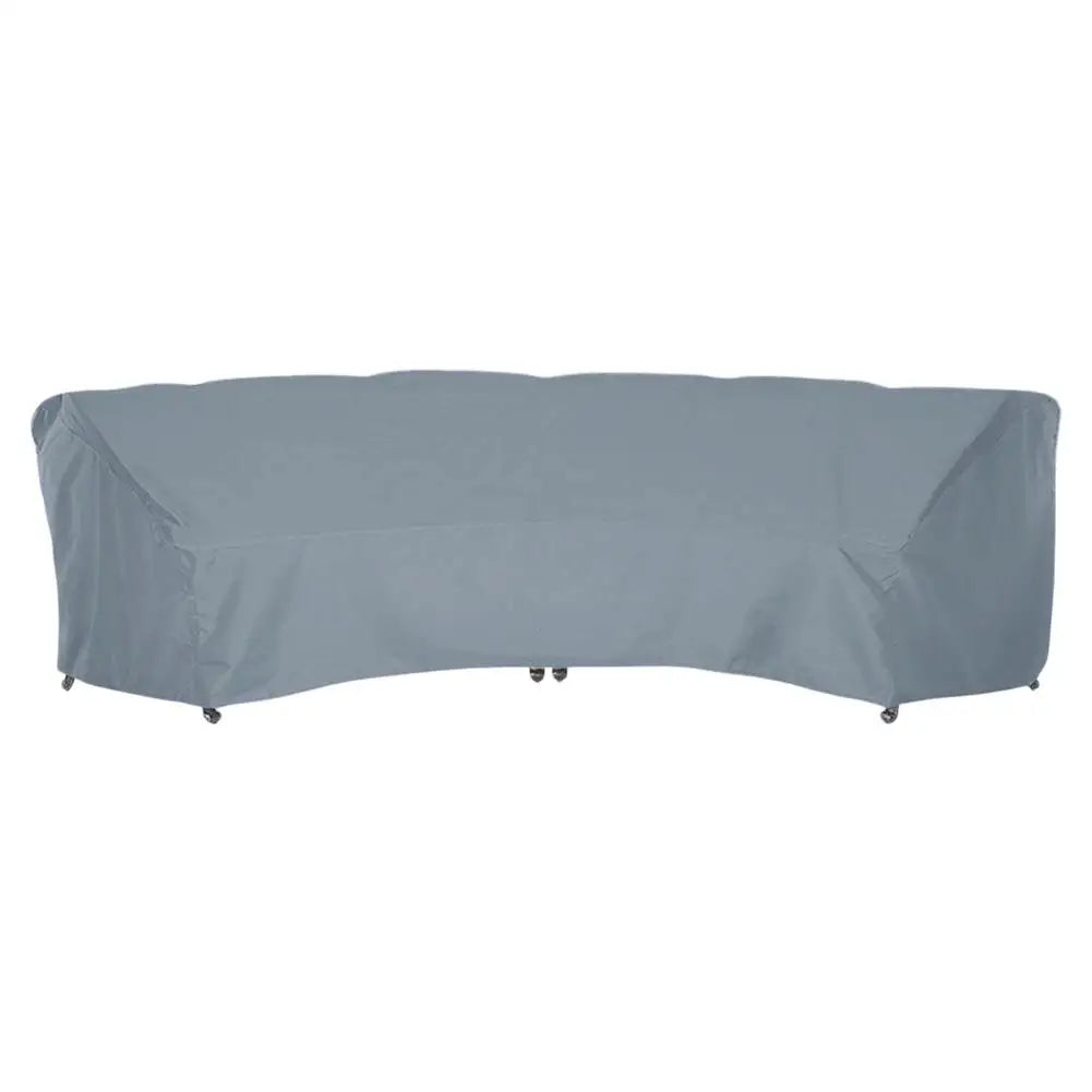 housse protection meuble extérieur gris clair moderne anti uv cordon serrage fermeture glissière grande