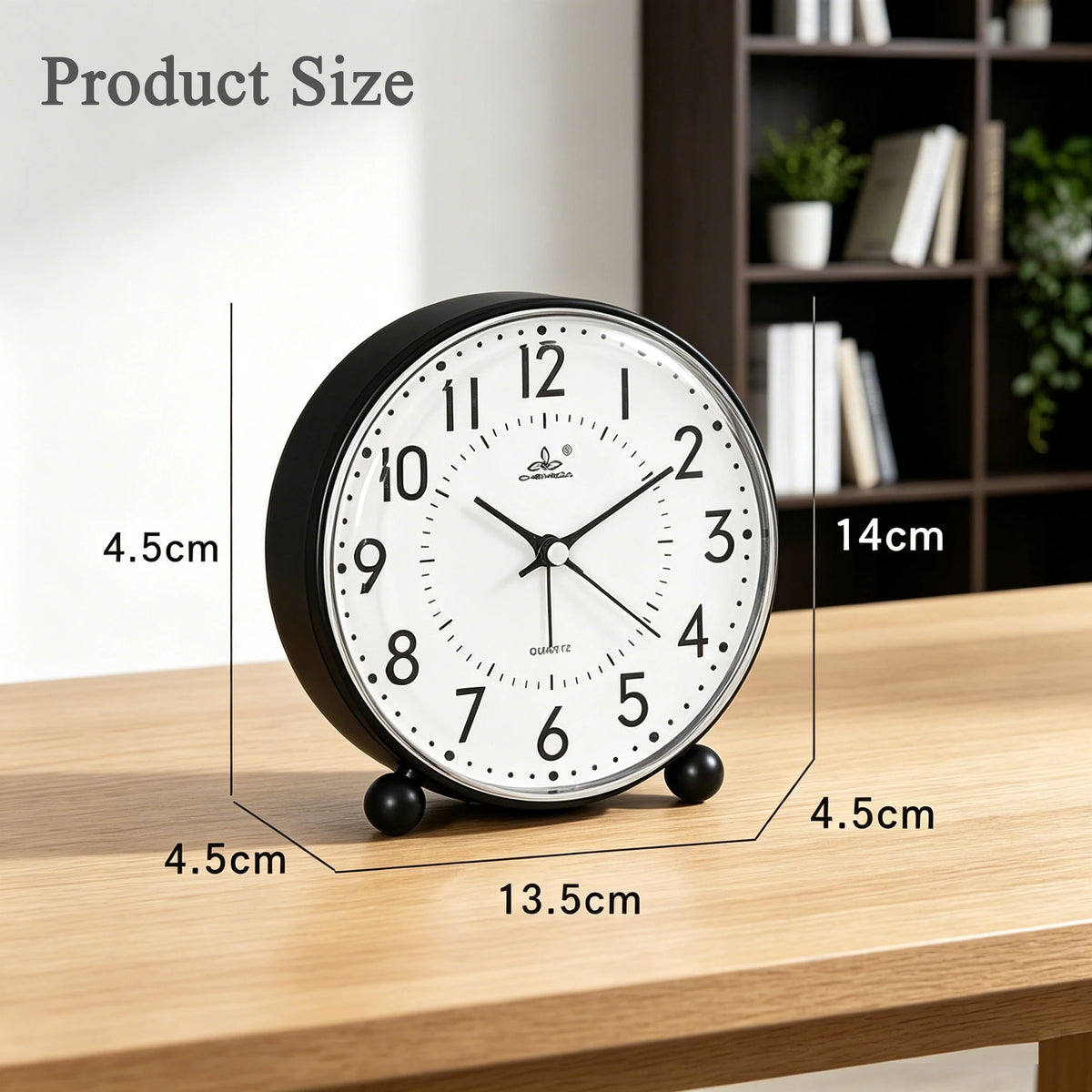 horloge noire blanche classique simple numérique quartz piles chambre maison