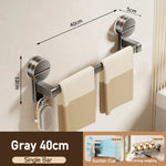 porte serviettes mural argenté lisse ventouse moderne salle bain étagère serviettes slips fixations sans