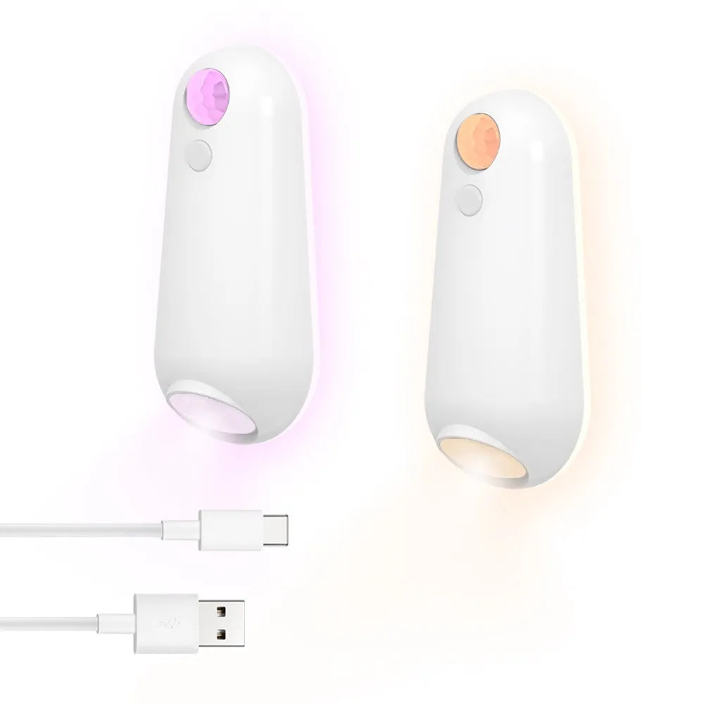 lampe toilette rechargeable détecteur mouvement adhésif blanc moderne veilleuse chambre salle bain