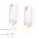 lampe toilette rechargeable détecteur mouvement adhésif blanc moderne veilleuse chambre salle bain