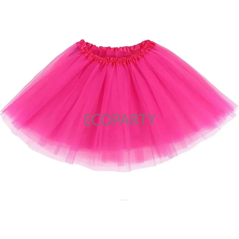 jupes tutu tulle transparent multicolore élastique danse halloween costume accessoire bal mini above knee