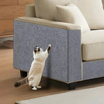 tapis grattage chats texture tissée adhésif beige moderne 40x300cm