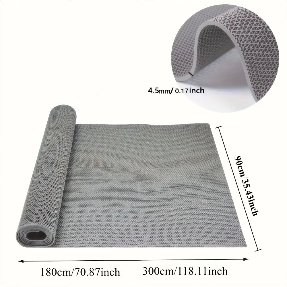 tapis gris moderne triangles relief adhésif imperméable résistant extérieur salle bain sport