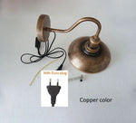 lampe murale industrielle vintage bronze noir argenté prise fixée mur adaptable cuisine salle manger