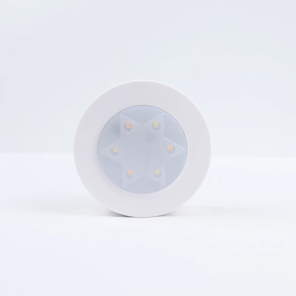 lampe led ronde noir blanche télécommande éclairage nuit chambre placard rechargeable batterie sèche moderne