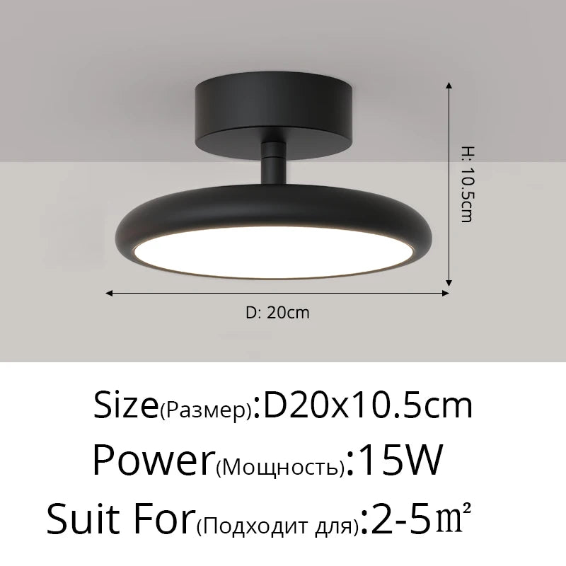 lampe moderne argentée éclairage quotidien cuisine salle manger télécommande monté surface