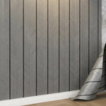 papier peint autoadhésif imitation bois moderne rouleau 40cm 300cm beige clair gris chevron